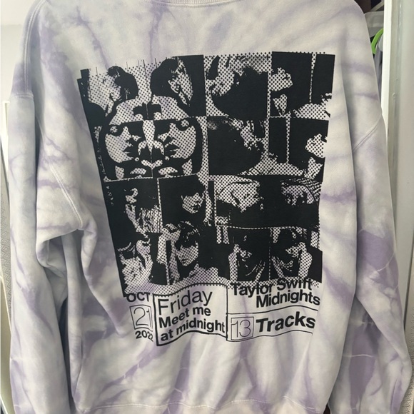 Purple tie dye Taylor swift crewneck - Picture 2 of 3
